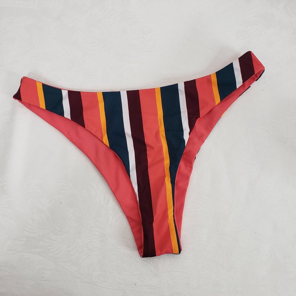 CUPSHE HI-CUT CHEECKY BIKINI SWIM BOTTOMS SIZE XXL